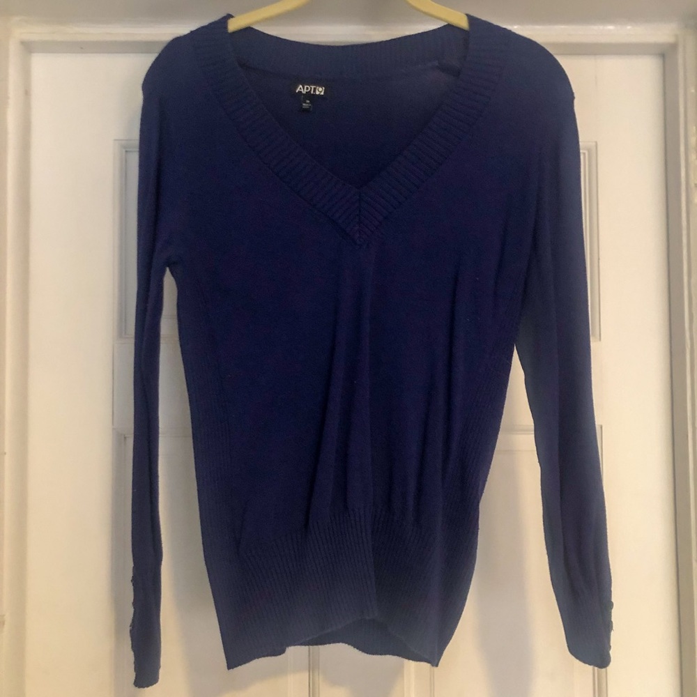 Apt 9 v neck indigo sweater